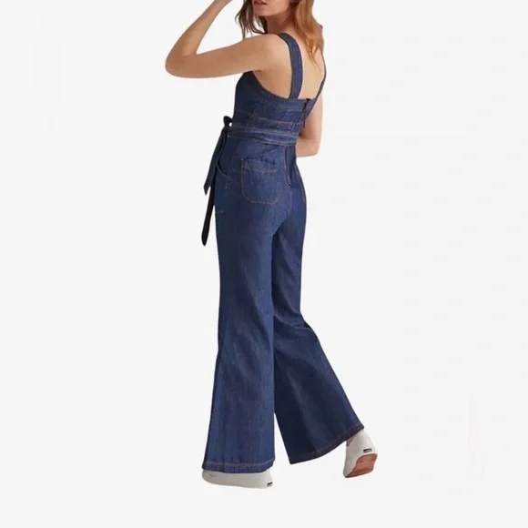 ANTHROPOLOGIE ET TWA Women's Blue
Chambray Wide Leg - Picture 3 of 16